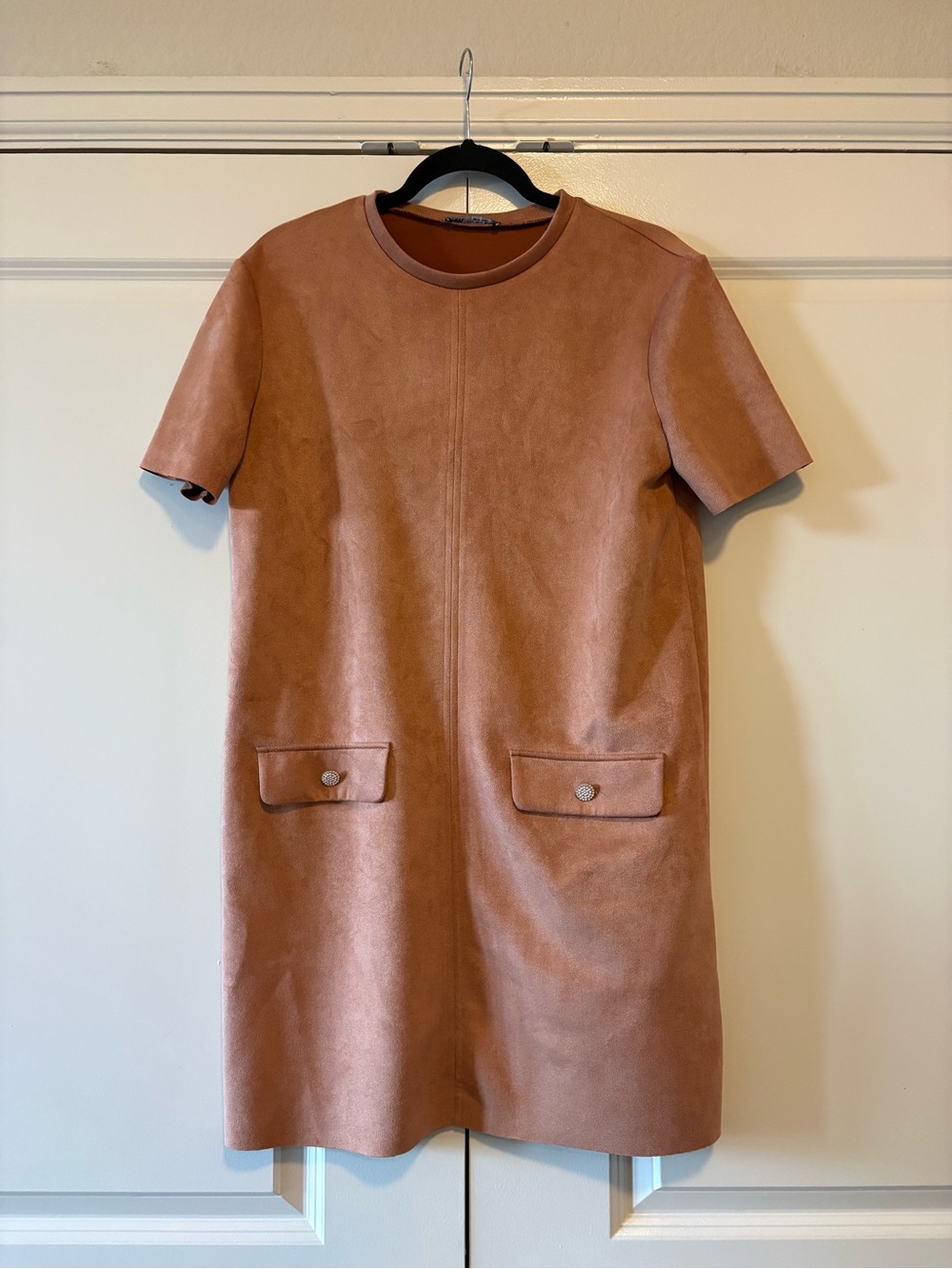 Zara Rust Brown Crewneck Top